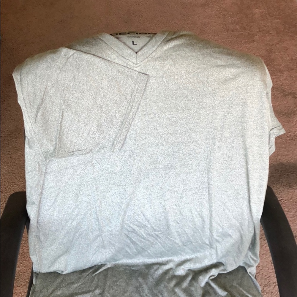 Silver V-Neck T Shirt from Decibel, Large